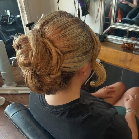 Wedding guest updo